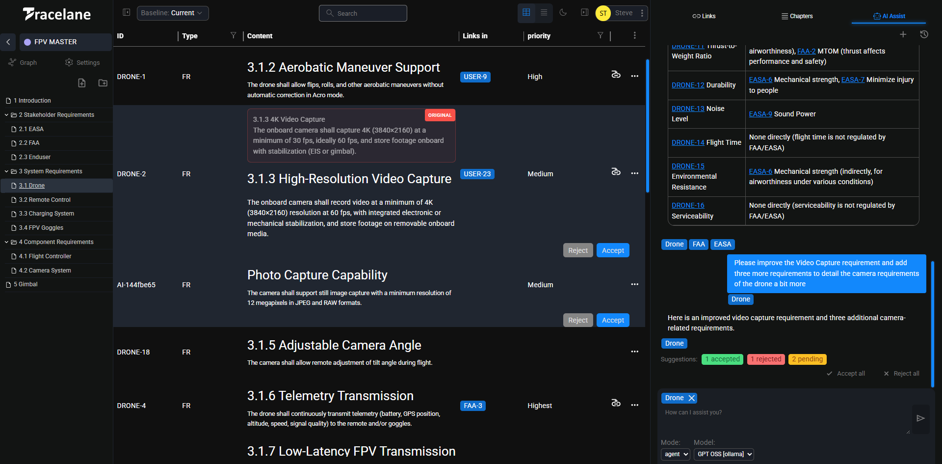 Tracelane Screenshot